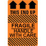 Caution Fragile Handle With Care - This End Up Label