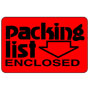 Caution Packing List Enclosed Label