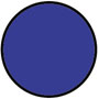 Circle Light Blue Label
