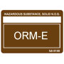 Other Regulated Material ORM-E Label