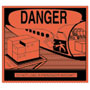 Packing Danger - Do Not Load In Passenger Aircraft Label
