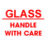Packing Glass Handle With Care Label
