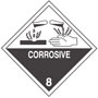 Warning Corrosive Label