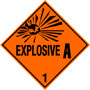 Warning Explosive 1.1A Label