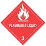 Warning Flammable Liquid Label