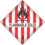 Warning Flammable Solid Label