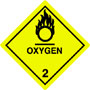 Warning Oxygen Label