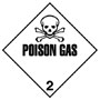 Warning Poison Gas Label