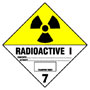 Warning Radioactive Label