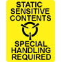 Warning Static Sensitive Label