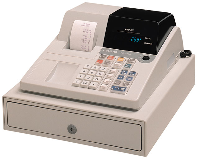 Casio PCR-260 Cash Register - Research, Buy, Call for Advice.