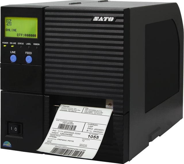 SATO GL408e WWGL08001 Thermal Barcode Tag Label Printer Wireless USB ...