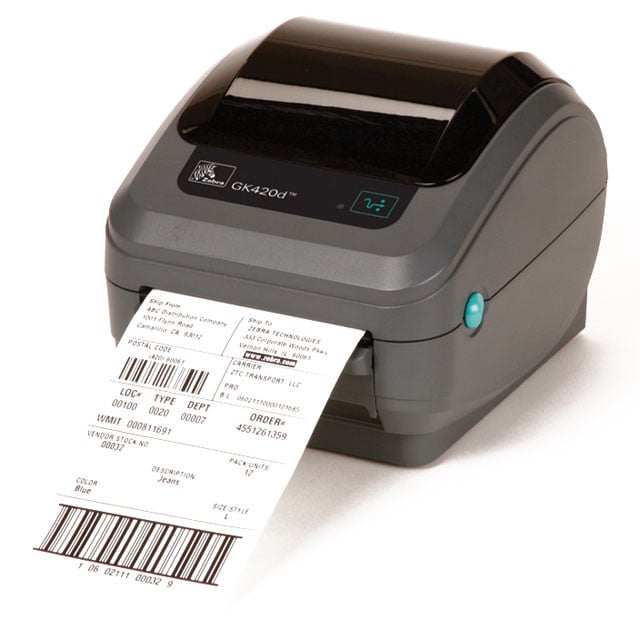 Zebra Gk420d Barcode Label Printer 0044