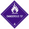 Warning D10 Shipping Label