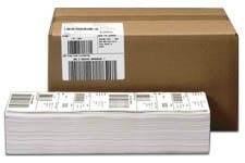 fanfolded barcode shipping labels